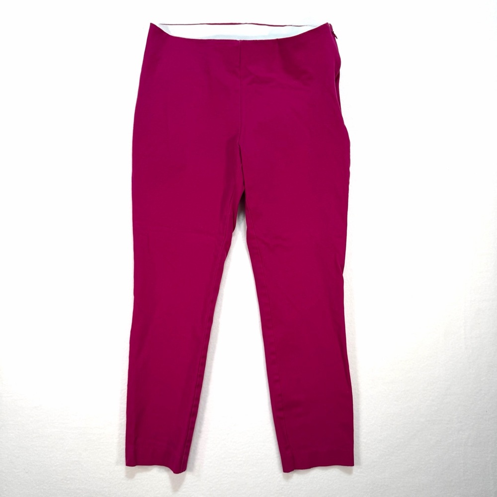 A New Day Women's Stretch  Side Zip Pants Size 6 Fuchsia Pink